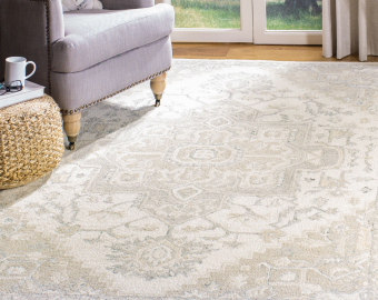 Santosha Cloud Gray Shag Rug