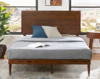 Mazelina LED Beds, Upholstered Storage Bed with Adjustable Headboard, Velvet, Cream